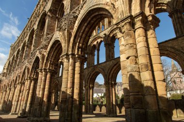 Jedburgh Abbey kalıntıları, (12. yüzyıl) İskoç sınırlarında