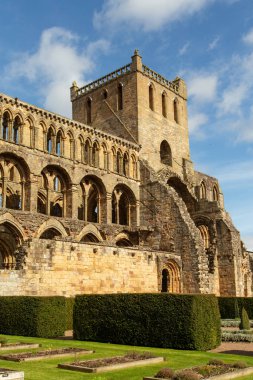 Jedburgh Abbey kalıntıları, (12. yüzyıl) İskoç sınırlarında