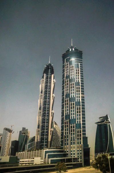 Wolkenkratzer Dubai Marriott Marquis Dubai 2Ubai — Stockfoto