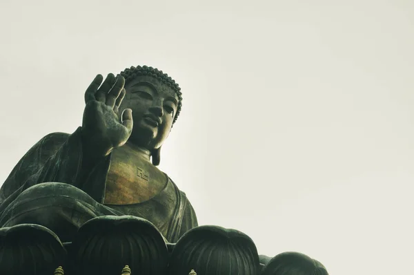 Statua Del Grande Buddha Monastero Lin Isola Lantau Hong Kong — Foto Stock