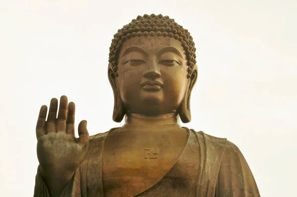 Statua Del Grande Buddha Monastero Lin Isola Lantau Hong Kong — Foto Stock