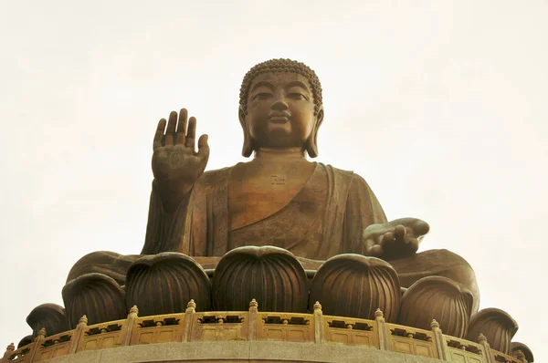 Statua Del Grande Buddha Monastero Lin Isola Lantau Hong Kong — Foto Stock