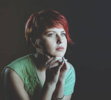 bir genç kızın duygular