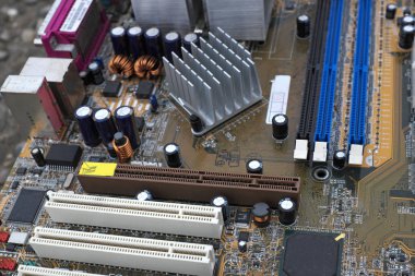 Bilgisayar anakart parçası, elektronik. ...