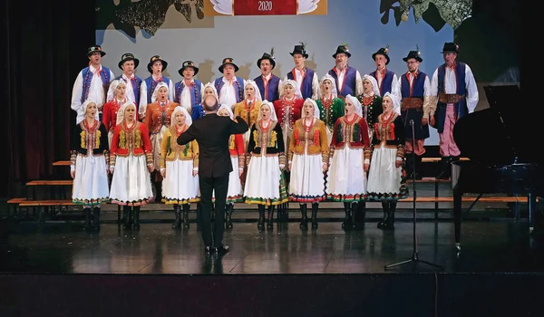 Choir Song Festival Poland Mylenice 2020 Christmas Carols Pastorals Choir — Stock Photo, Image