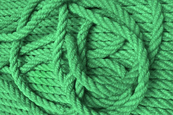 緑の麻縄を絡め — ストック写真