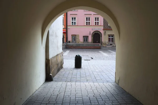 Ciudad Histórica Cracovia Abandonada Por Los Turistas Pandemia Covid — Foto de Stock