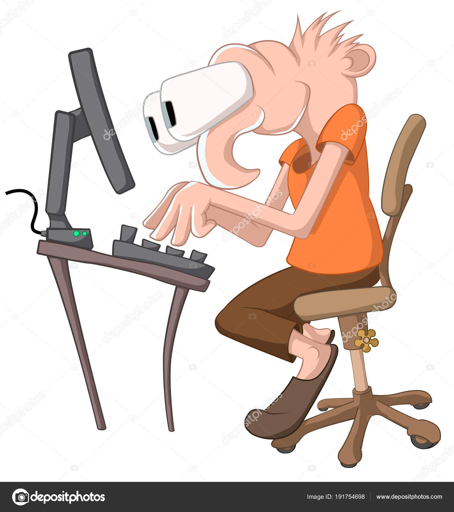 Datornörd — Stock Vektor © higyou #191754698