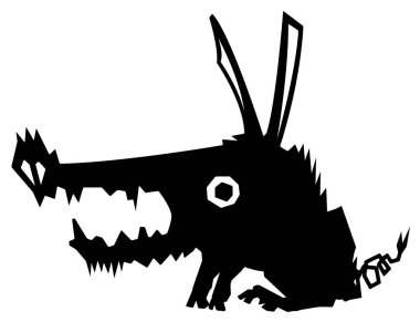 Yabani domuz yaratık şablon