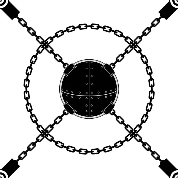 Řetěz koule bezešvé — Stockový vektor