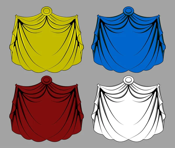 Curtain Cloth — Stock Vector