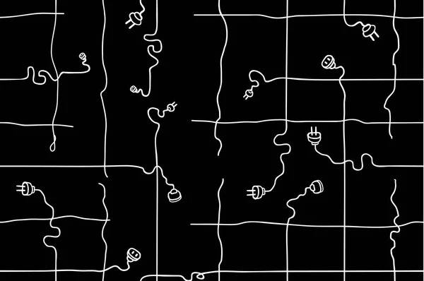 Textura de padrão de cabos de desconexão —  Vetores de Stock