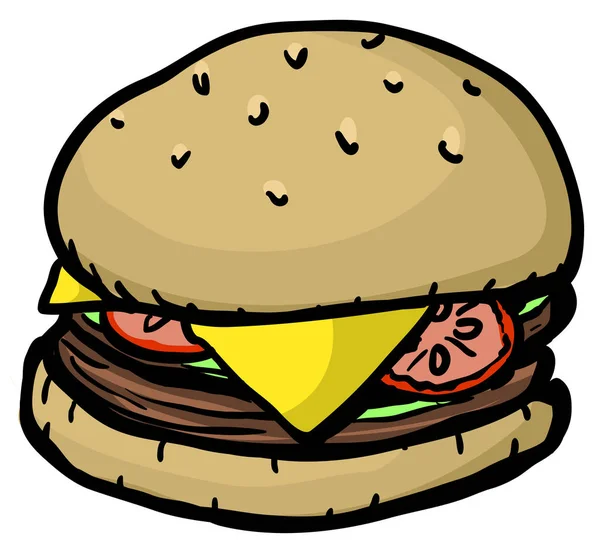 Color de hamburguesa — Vector de stock