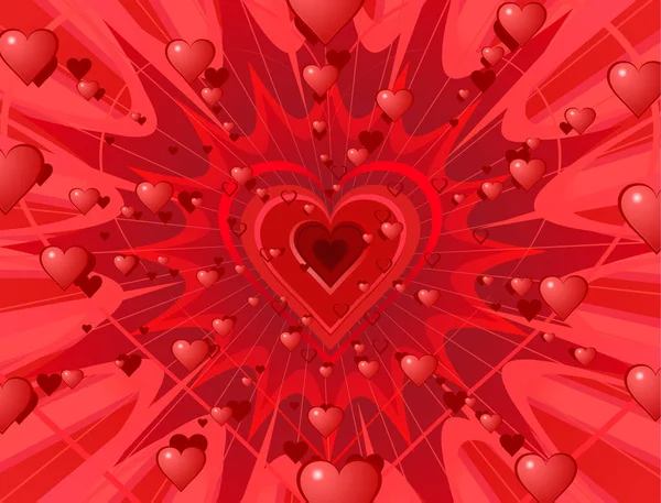 Fond d'éclaboussure cardiaque — Image vectorielle