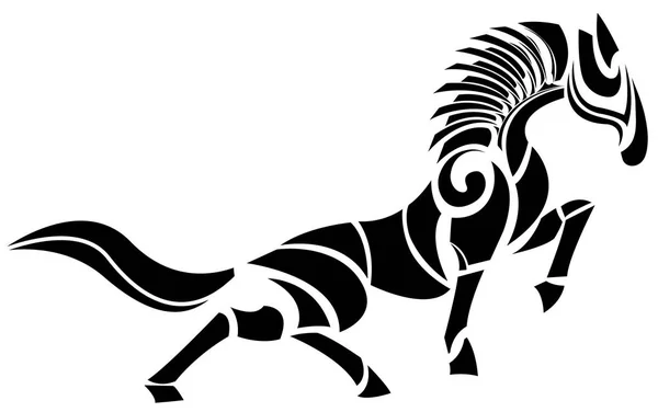 Stilisiertes Pferd-Logo — Stockvektor