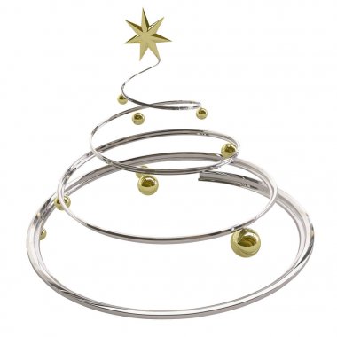 Altın ve gümüş Noel ağacı