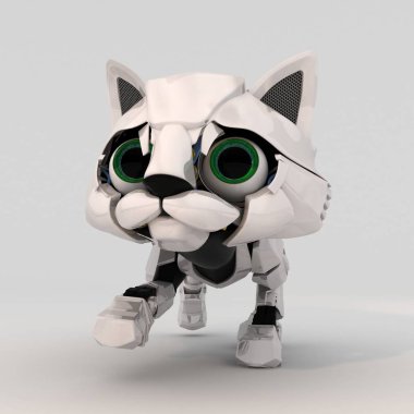 Robot kedi yavrusu, açık