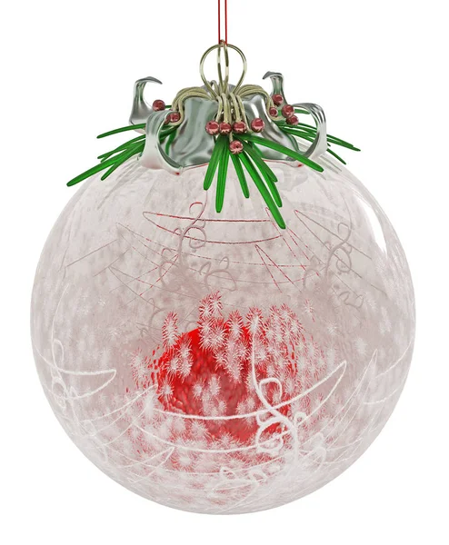Decorazioni natalizie, Holly Ball — Foto Stock