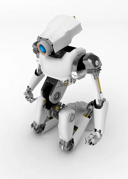 Robot, Agenouillé — Photo