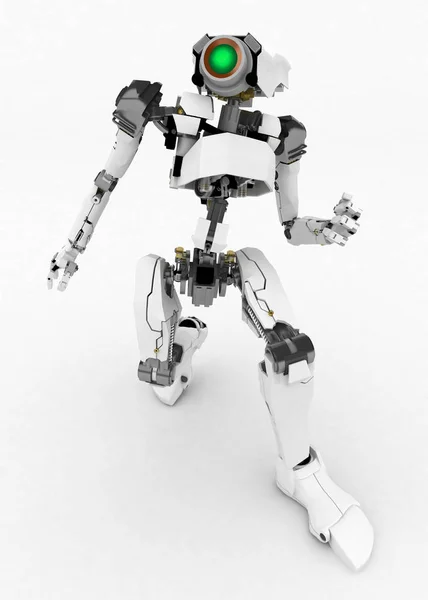 슬림 로봇, 대시 — 스톡 사진