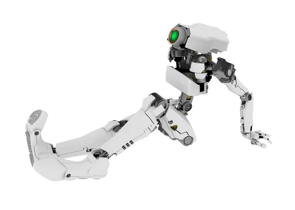 Karcsú Robot, felült — Stock Fotó