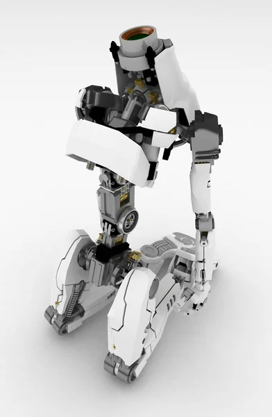 Robot delgado, apagado —  Fotos de Stock