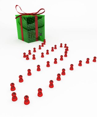 Hediye sıra kırmızı yaşadığı