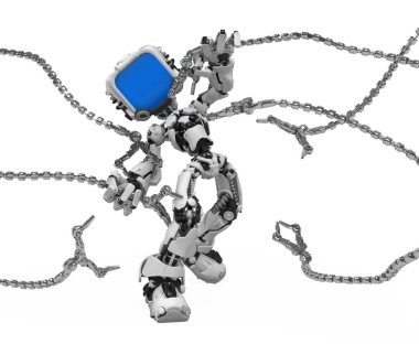 Mavi ekran Robot, saldırdı
