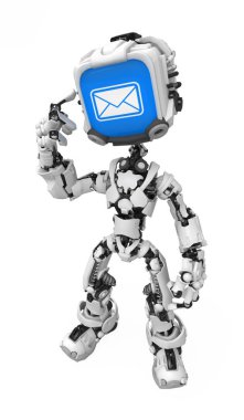Mavi ekran Robot, Mail aldım