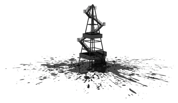 Oil Rig Spill — Stock Photo, Image