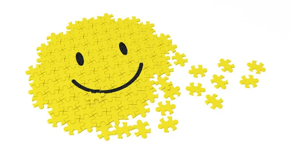 Sorridente puzzle — Foto Stock