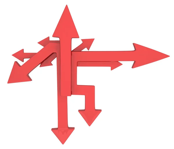 Arrow Figure Red Pointing