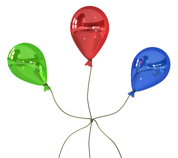 Balon kolory węzeł — Zdjęcie stockowe