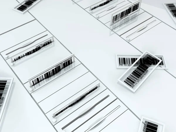 "Slots" barcodetechnologie — Stockfoto