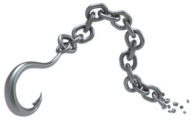 Kanca zincir metal kırık