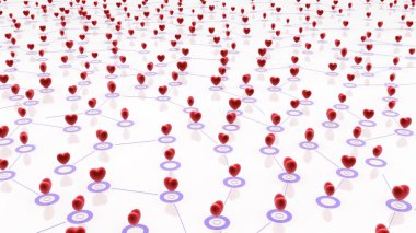 Bağlantılı kalp yüzey