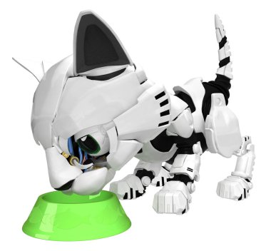 Robot kedi yavrusu, kase