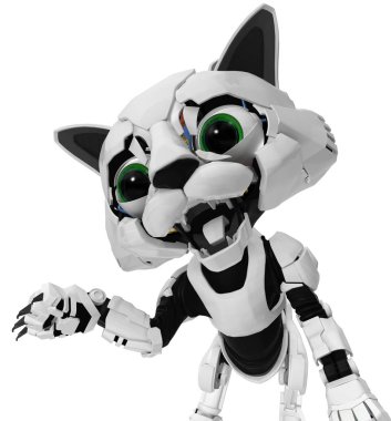 Robot kedi yavrusu, pençeleri