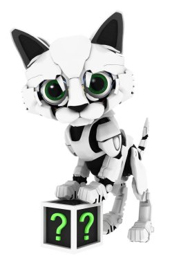 Robot kedi yavrusu, soru kutusu