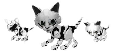 Robot kedi yavrusu, yan Trio