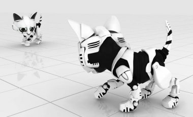Robot kedi yavrusu, yüzey çatışma