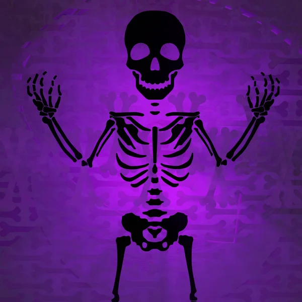 Noční můra skelet — Stock fotografie