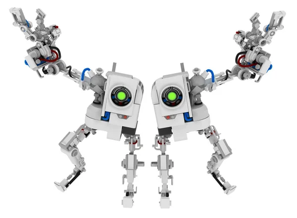 Jednu ruku Robot dvojčata — Stock fotografie