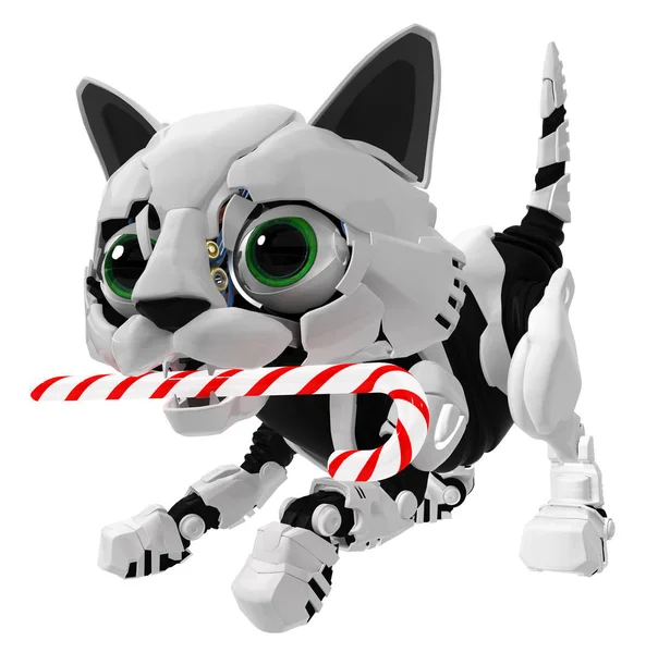 Роботизированный котенок, Candy Cane — стоковое фото