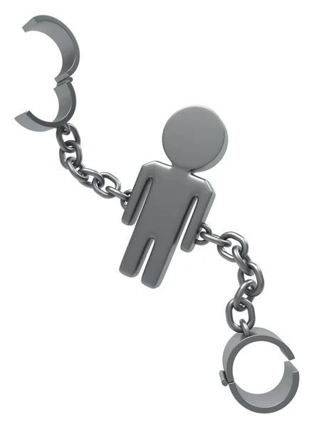 Shackle figuur metaal — Stockfoto