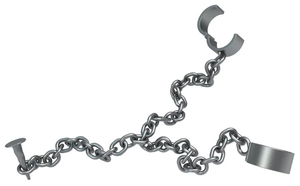 Shackles Nailed — Stock Photo, Image