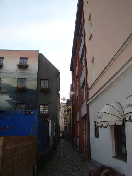 Rua Mais Estreita Riga — Fotografia de Stock