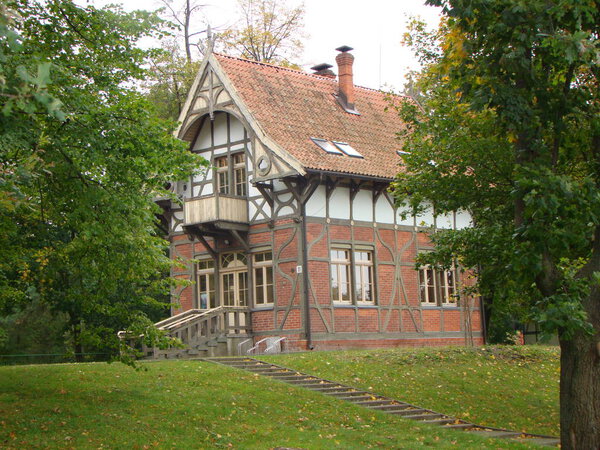 Das Haus Ist Baltischen Stil Vom Ufer Der Bucht Klaipeda — Stockfoto
