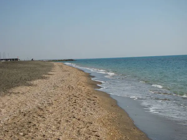 Printemps Précoce Sur Plage Mer Tyrrhénienne — Photo