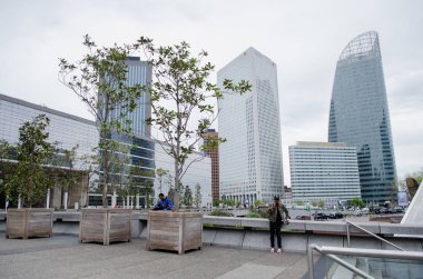 Paris mimari şehir orman cam la Fransa gökdelen bahar şehir peyzaj sanayi kentsel inşaat seyahat savunma